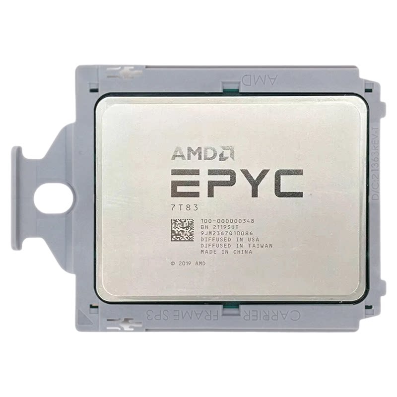 AMD EPYC 7T83 霄龙64核128线程CPU 2.5G企业级工作站处理器二手