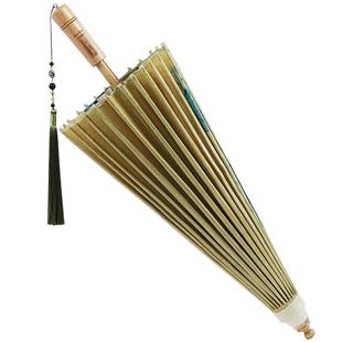 毕六福油纸伞防雨防晒实用千里江山古风伞无味老式雨伞手工汉服伞