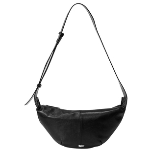 藤也家牛角包羊角包小众真皮可颂包饺子包斜挎包百搭休闲软皮女包