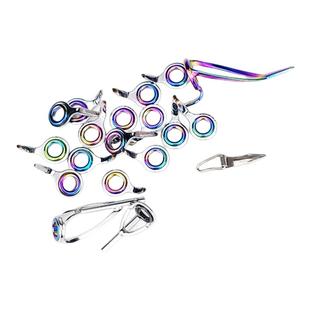 彩色谷麦竿磁环导环改装炫彩卡座定位环手竿改谷麦竿全套配件鱼竿