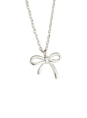 s925纯银蝴蝶结轻奢珍珠项链女双层叠戴锁骨链2024年夏季新款颈链