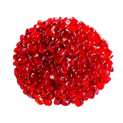 红琉璃碎石红水晶鲜红色晶体通透