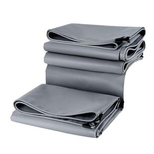 超厚阻燃防火灰色刀刮布防雨布防水布帆布防晒布篷布防水雨布油布