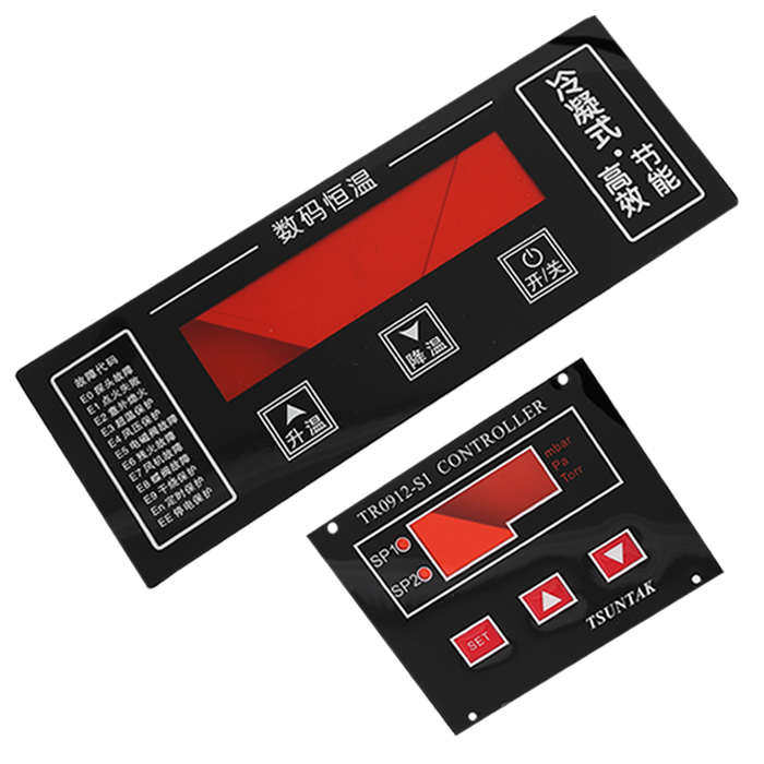 定做PVC面板面贴PET薄膜开关按键仪表仪器控制面板贴铭牌标牌加工