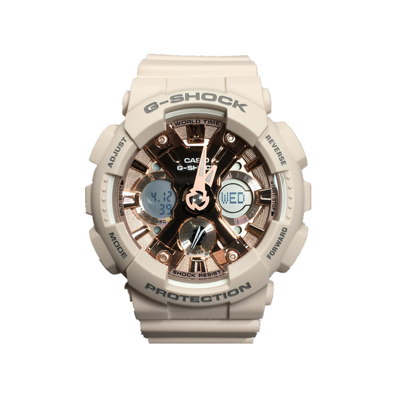 卡西欧g-shock冰韧系列中性GMA-S120MF/S110MP地球仪礼盒透明手表