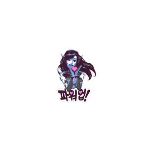 TLP反光车贴 守望先锋喷漆涂鸦周边DVA 笔记本贴行李箱贴玻璃贴