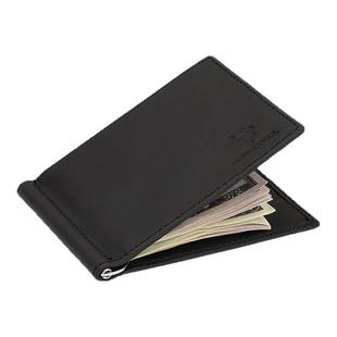 复古头层牛皮钱包卡包一体简约真皮钱夹轻薄男士钞票现金纸币银包