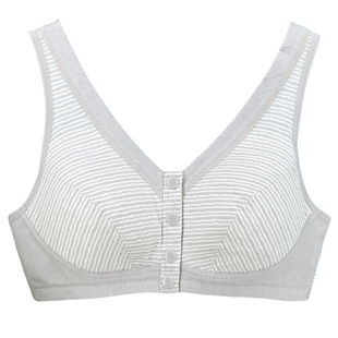 妈妈内衣中年妇女高品质舒适文胸夏季前扣无钢圈中老年大码7A抑菌