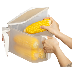 安雅冰箱收纳盒密封单手取用不串味食品级保鲜盒冷冻水果鸡蛋储物