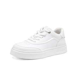 大东男鞋小白鞋2025秋季新款时尚简约舒适平底系带百搭休闲板鞋