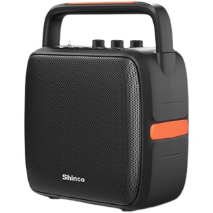 新科便携式户外广场舞移动地摊大功率充电蓝牙手提收款音箱8寸