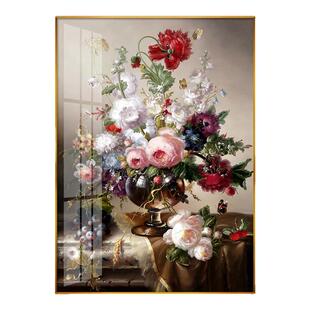 十字绣2026新款线绣客厅高端大气小幅欧式油画风百花争艳花卉满绣