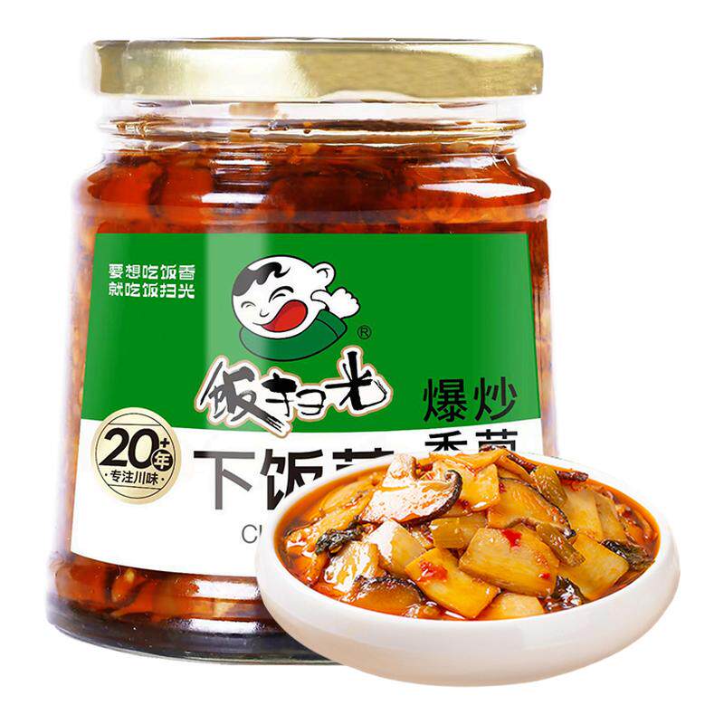 饭扫光爆炒香菌竹笋280g木耳瓶装