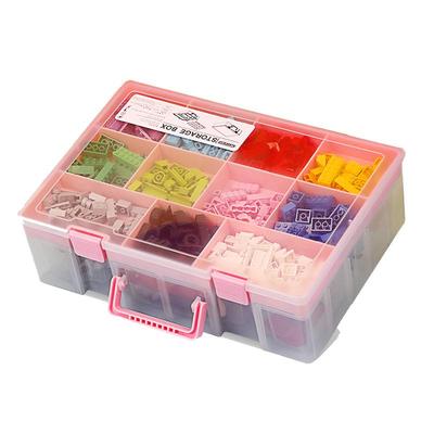 乐高lego加高双层手提塑料收纳盒