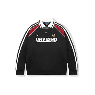 Unvesno (UN)都市运动-Blokecore复古运动卫衣POLO领