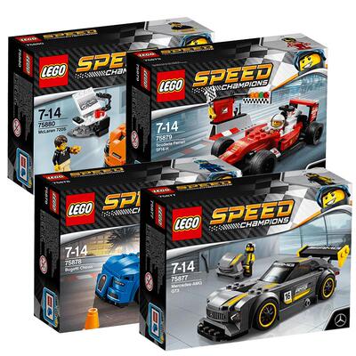 【官方正品】乐高赛车跑车积木