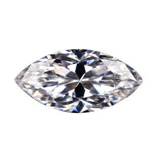 马眼莫桑石八心八箭橄榄形裸钻可按尺寸定制异形莫桑moissanite