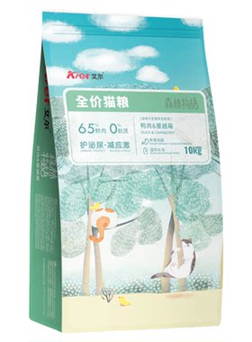 艾尔鸭肉蔓越莓成幼猫猫粮10kg森林物语全价英短美短波斯20斤