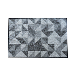 黑白几何客厅地毯夏季薄沙发茶几垫现代简约卧室床边毯家用可机洗