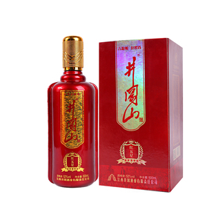 井冈山红五星52度500ml 高度白酒 纯粮食酒江西特产红米酿造酒