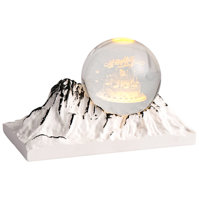 山谷水晶球香薰扩香石小夜灯摆件伴手礼生日礼物送男女生开业礼品