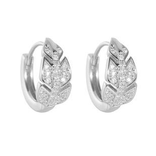 AHCHOO 静奢通勤极简小众设计高级感S925银耳环树叶耳饰女礼物