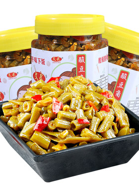 酸豆角下饭菜瓶装开胃咸菜
