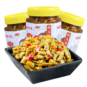 酸豆角下饭菜瓶装开胃咸菜