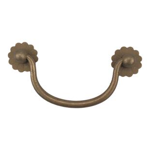 新中式仿古家具写字台抽屉纯铜拉手明装复古柜橱书桌书柜把手