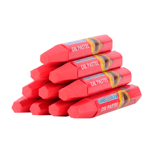 台湾雄狮油画棒学生儿童安全健康六角形美术粉蜡笔涂鸦幼儿园画画