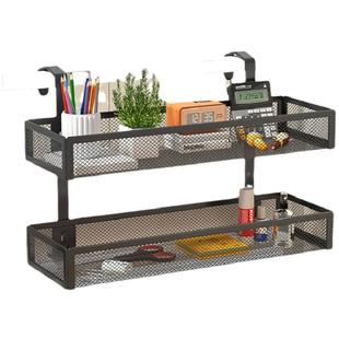 工位桌面收纳架办公室桌挂篮分层架收纳神器置物架办公桌面壁挂式