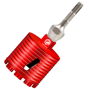 干打短水钻钻头86线盒油烟机墙壁电锤水钻机锋利开孔器转接头套装