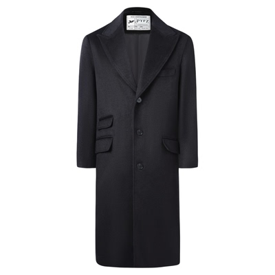 平圆方中50%羊毛柴斯特毛呢大衣