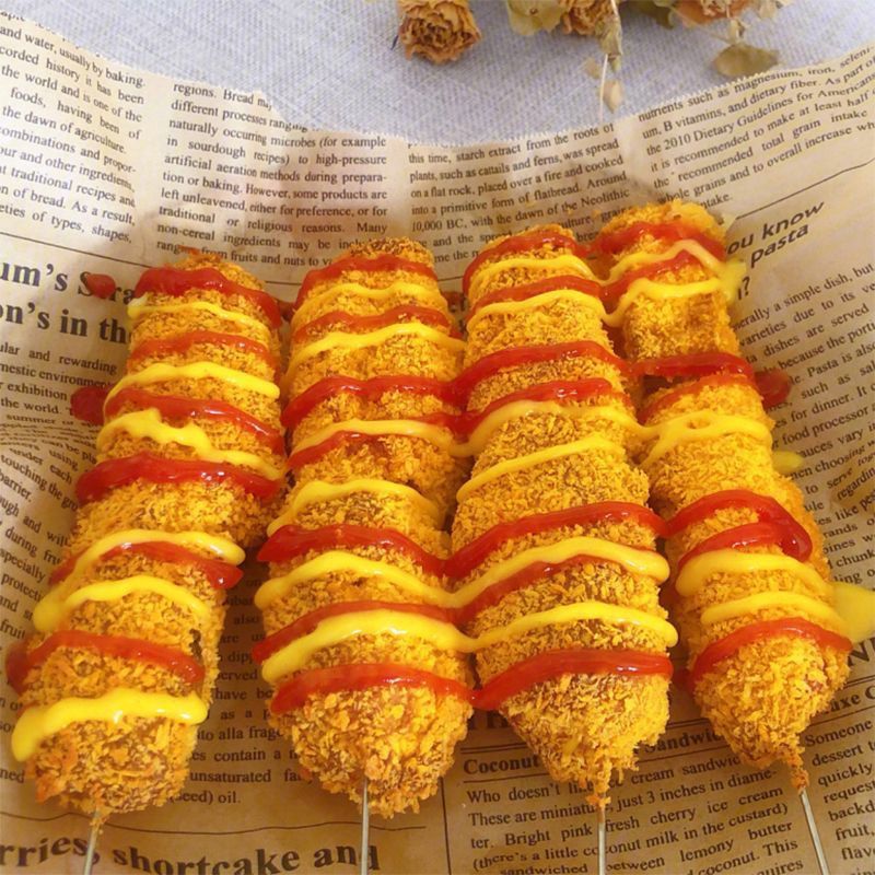 芝士热狗棒80g油炸速食小吃脆皮金黄酥脆冷冻半成品家商用包邮