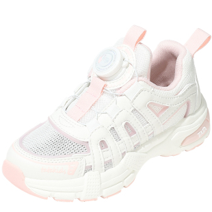 他她童鞋女童旋转扣运动鞋春夏轻便透气网面鞋男童软底防滑跑步鞋