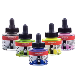 进口泰伦斯阿姆斯特丹Amsterdam丙烯墨水56色30ml流体画颜料高流