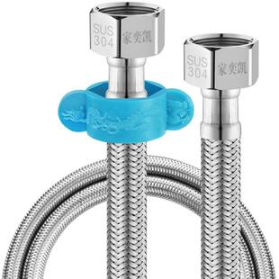 304不锈钢编织软管4分加长延长管热水器进水管马桶防爆高压水管