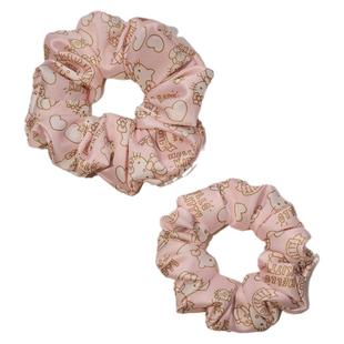 独家原创设计hellokitty绸缎珠光粉色可爱女生大肠发圈皮筋丸子头