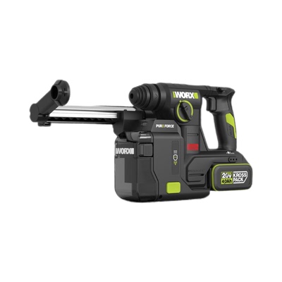 威克士锂电集尘电锤WU384冲击钻两用电钻打混凝土钻墙电动工具