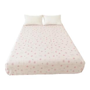 春日甜心 粉色原创蝴蝶结全棉床单床笠单件被单 纯棉新疆棉更亲肤