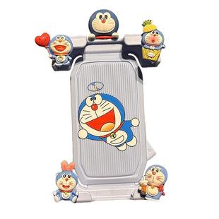 哆啦A梦电动车手机支架摩托车防震外卖遮阳小头盔导航支架手机架