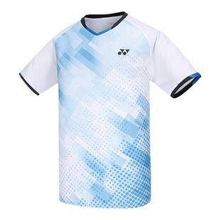 yonex尤尼克斯羽毛球服速干宽松比赛上衣yy男女款运动短袖白色T恤