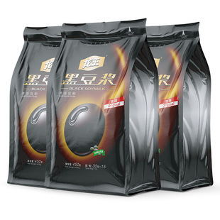 龙王黑豆豆浆粉450g*3包囤货装美味豆浆营养健康早餐冲饮速溶豆粉