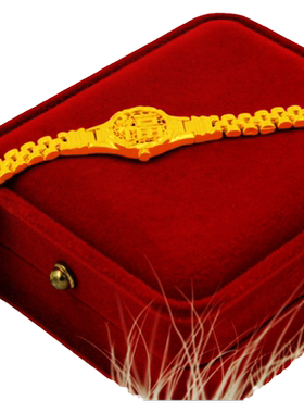 创缘镀黄金手链男女生手表链首饰