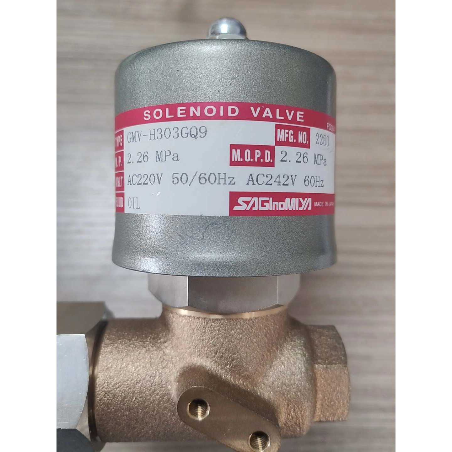 【议价-可维修】电磁阀 GMV-H303GQ9 AC220V/二手均有货