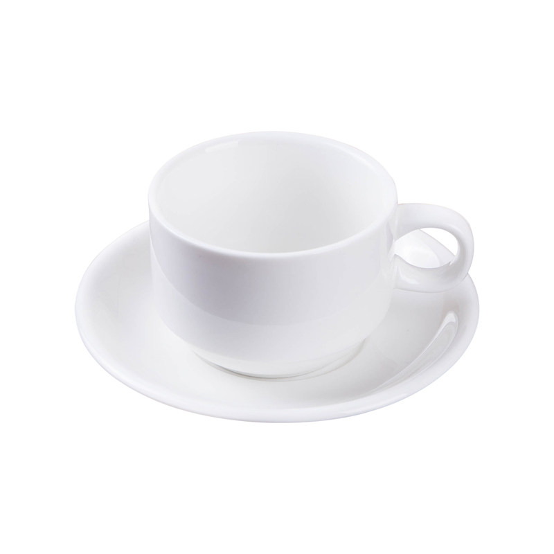 欧式陶瓷咖啡杯简约套装奶纯白创意奶茶酒店餐厅通用咖啡杯碟包邮