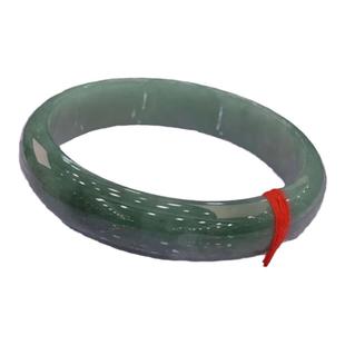 玉长情翡翠玉镯子真玉正品冰透墨绿油青贵妃手镯女手饰品珠宝处理