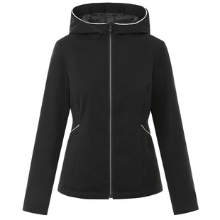 【匈牙利白鹅绒】LANCY/朗姿2025冬轻薄大牌高端连帽轻便羽绒服短