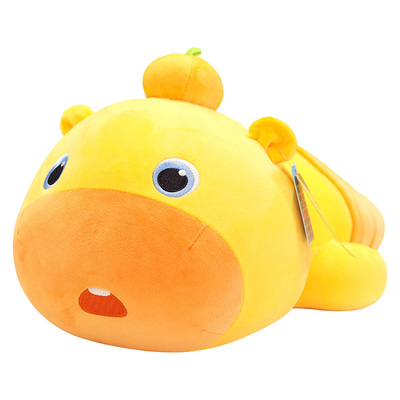 【正品】水豚噜噜玩偶睡觉抱枕
