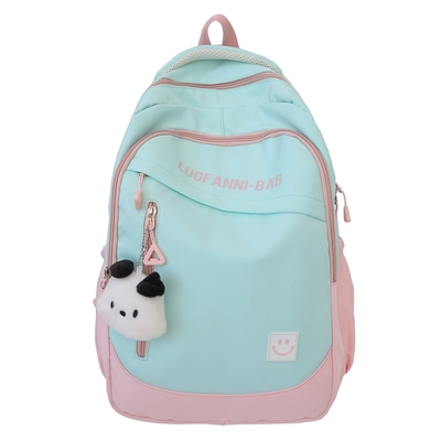 咖啡鼠校园女双肩包尼龙布